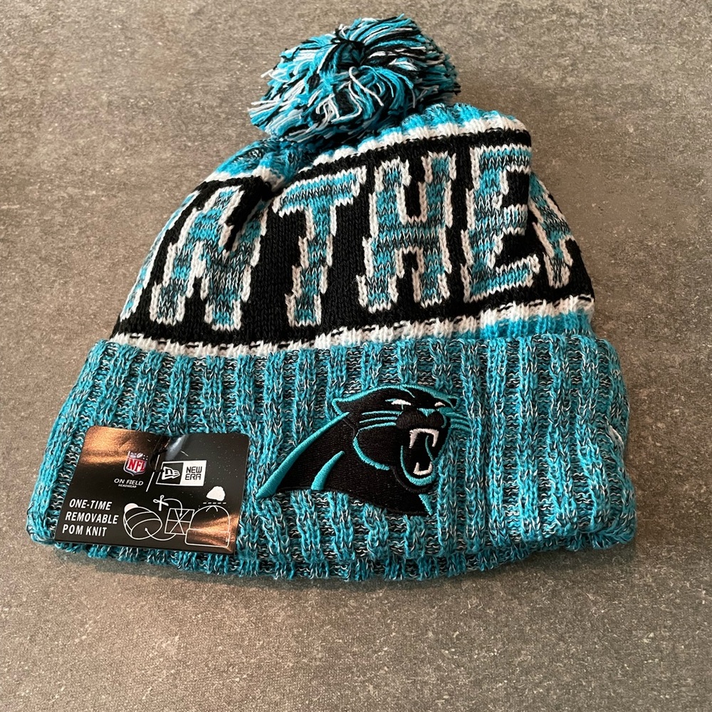 PRICE IS FIRM Brand new Carolina Panthers beanie